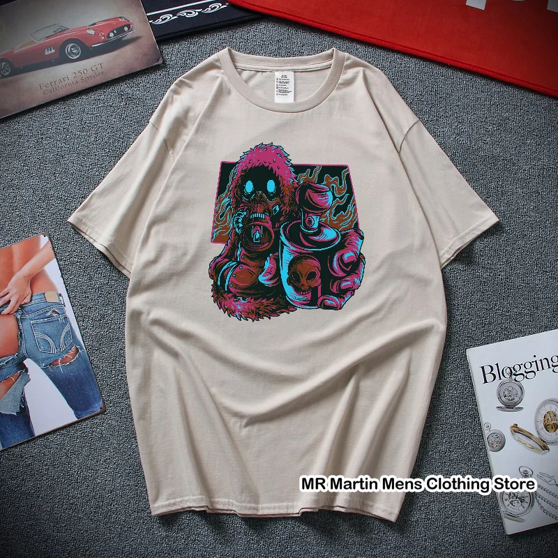 

Футболка мужская с круглым вырезом, хлопок, короткий рукав, круглый вырез, индивидуальный стиль, Забавный принт, в стиле Ins