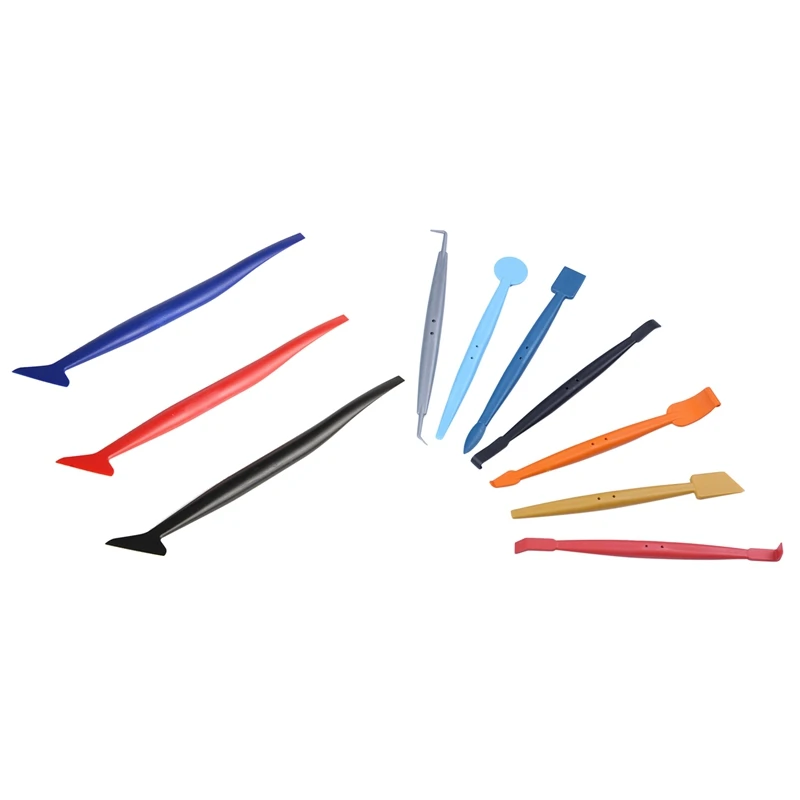 

2 комплекта автомобильных микро-царапин изогнутый слот инструмент для съемки для обмотки автомобиля и установки окна, A & B