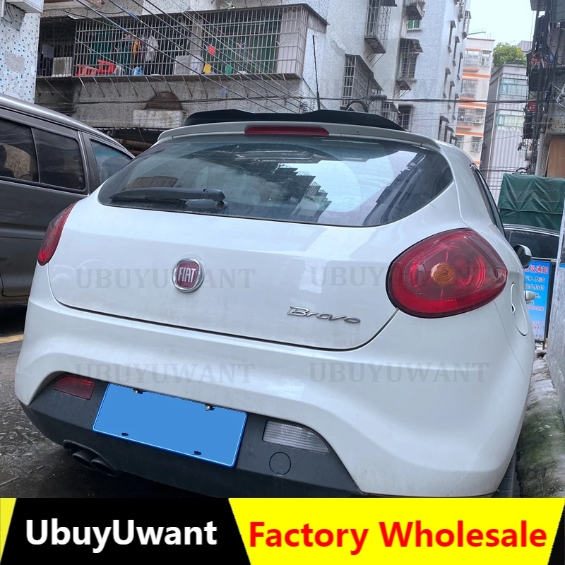 

For FIAT BRAVO Spoiler 2006 to 2016 high quality ABS glossy black DIY color Spoiler BRAVO II Spoilers