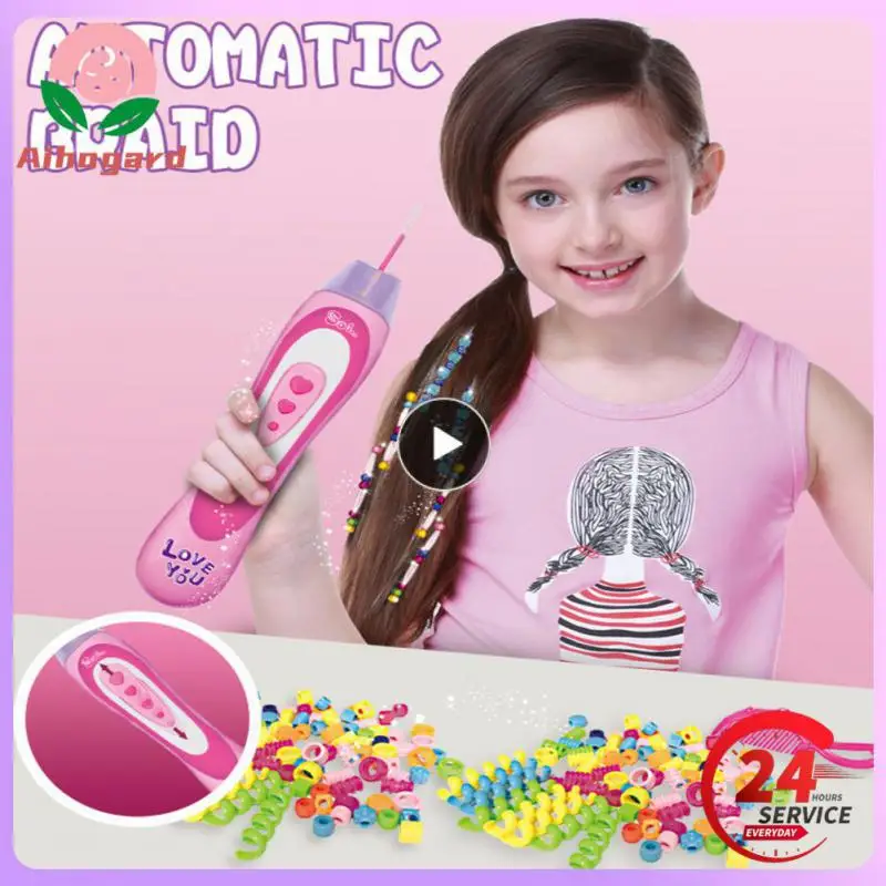 

For Children 6 Years Old And Above Automatic Hair Weaving Fast Fashion Dress Up Toys Birthday Gifts Hairpin Making Machine Abs