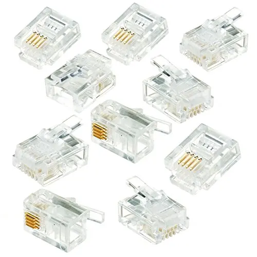 10 штекерных разъемов RJ11 6 P4C сетевой ethernet-кабель lan Интернет-Модем adsl