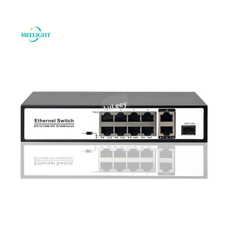 Стандартный 8 + 2 Gigabit POE 10 портовый коммутатор цифровые камеры беспроводной
