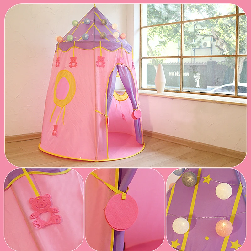 

Портативный детский игровой домик со звездами, складная палатка, детский игровой домик, замок, палатка, подарки, палатки, игрушка для детей, ...