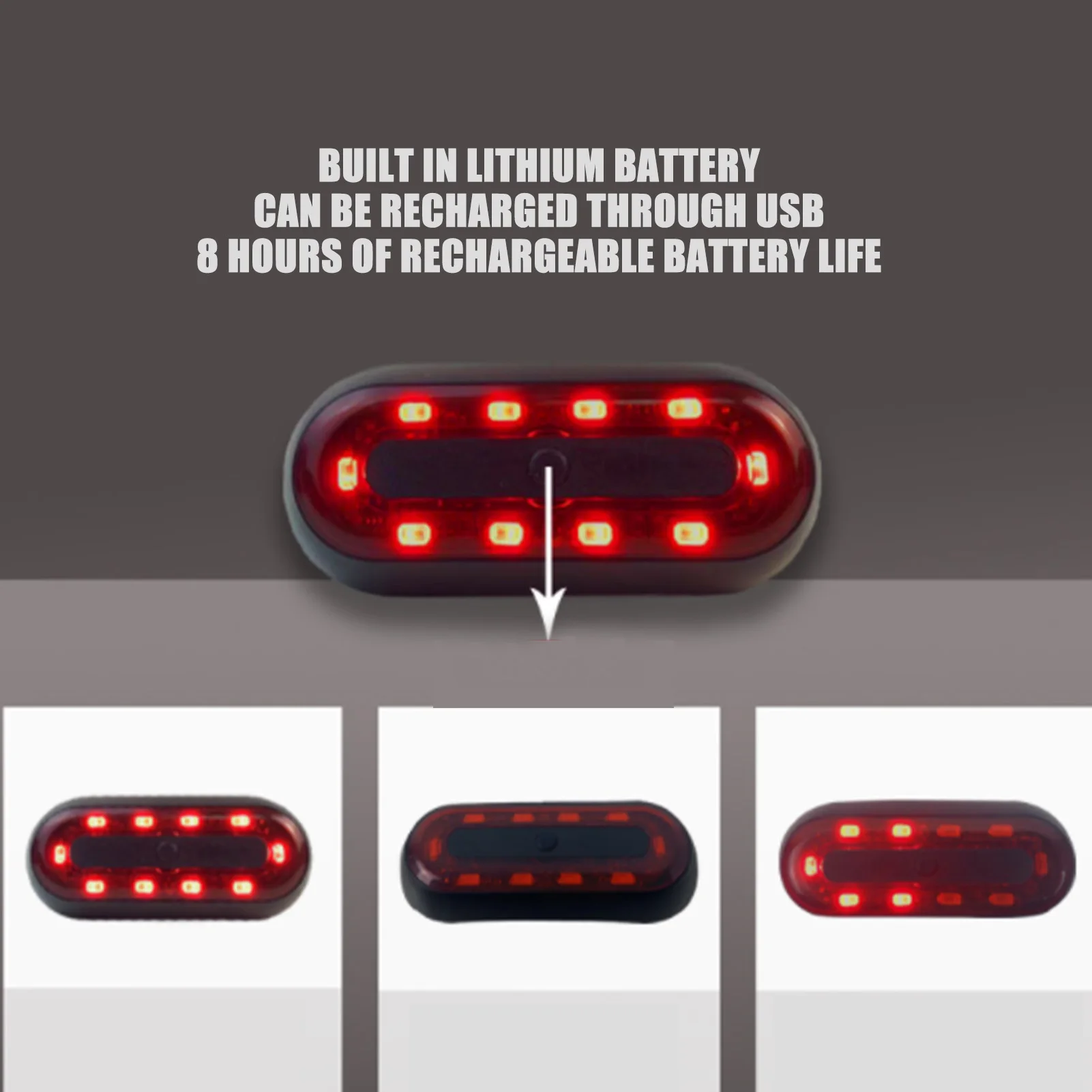 Фонарь заднего тормоза водонепроницаемый легкий