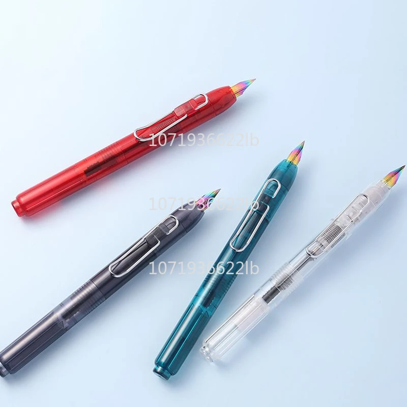 Новая перьевая ручка Lanbitou 3088A выдвижная пластиковая EF F с чернилами для письма