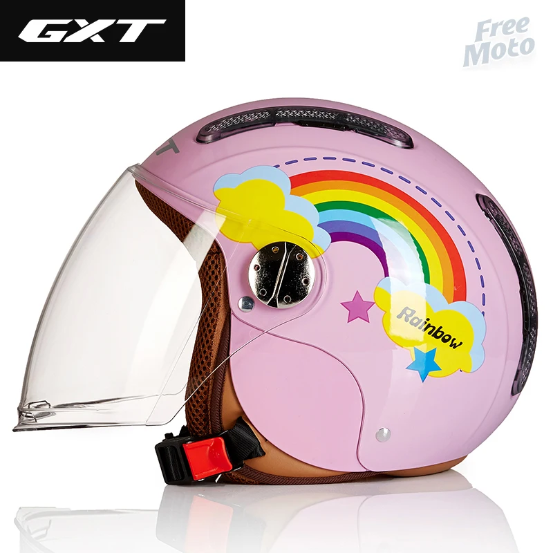 Детский мотоциклетный шлем с открытым лицом 52-56 см |