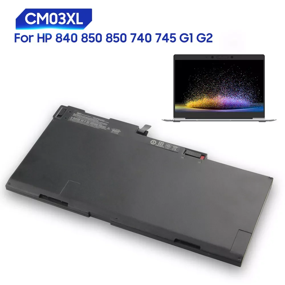 

Original Replacement Battery For HP ELITEBOOK 740 745 840 850 G1 G2 CM03XL Genuine Laptop Battery 50Wh