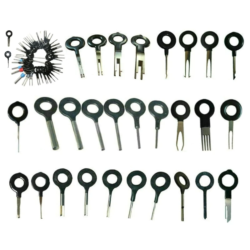 

Auto Car Plugs Terminal Pin Removal Tool Kit Wire Connector Puller Auto Maintenance Tools 18pcs/36pcs/41pcs/66pcs J60F