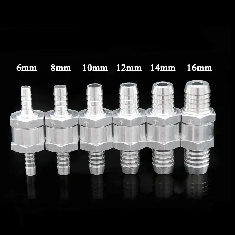 

1 шт. односторонние 6/8/10/12/14/16 мм клапаны из алюминиевого сплава, обратный обратный клапан для топлива, односторонний карбюратор