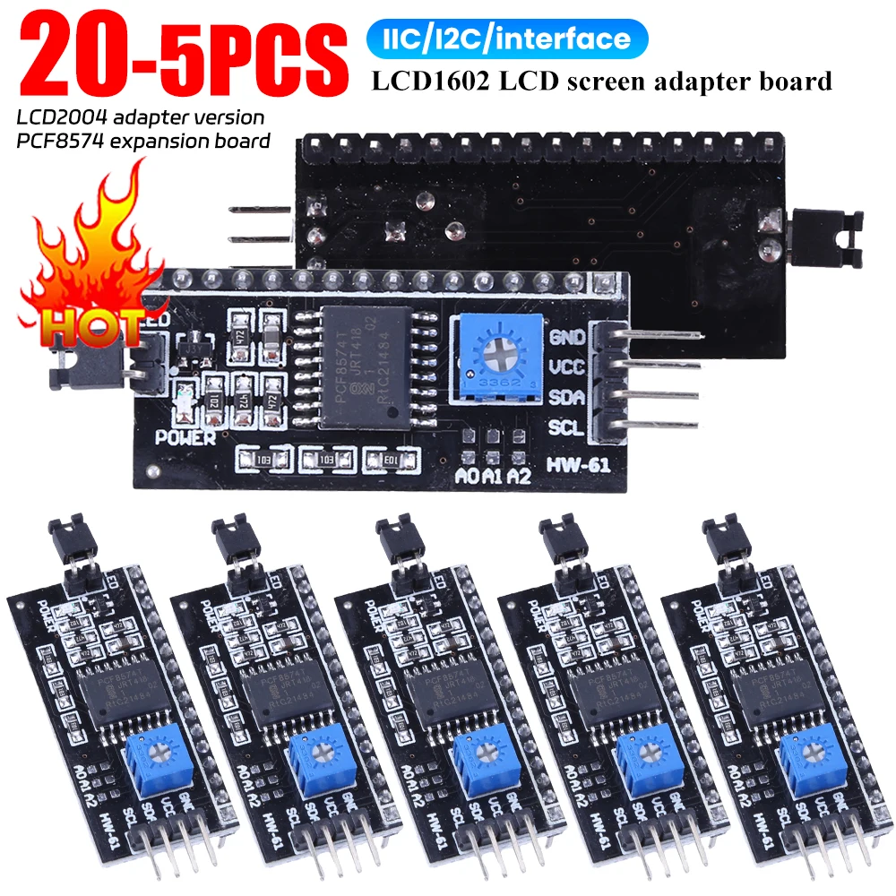 5-20 шт. IIC I2C TWI SPI последовательная интерфейсная плата порт 2004 LCD1602 адаптерная