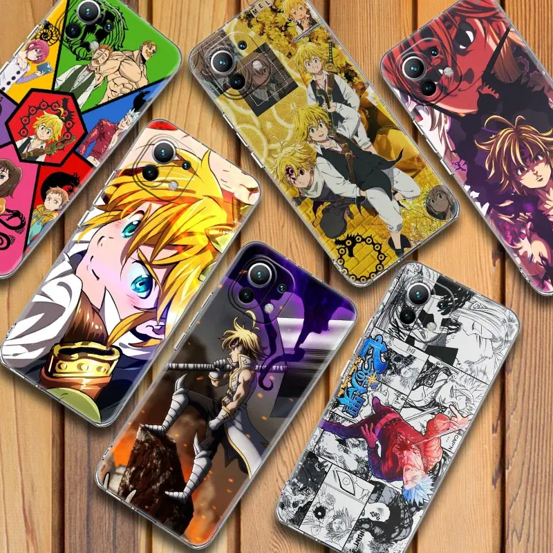 

The Seven Deadly Sins Anime Clear Cases For Xiaomi Mi 11 10 9 Lite T 12 13 Note 10 Back Cover Poco M3 F3 X3 M4 Pro M5 Case