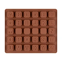 silicone cake mold 26 english alphabet letters chocolate ice cube candy maker tray pan handmade diy decorating tools mould sili