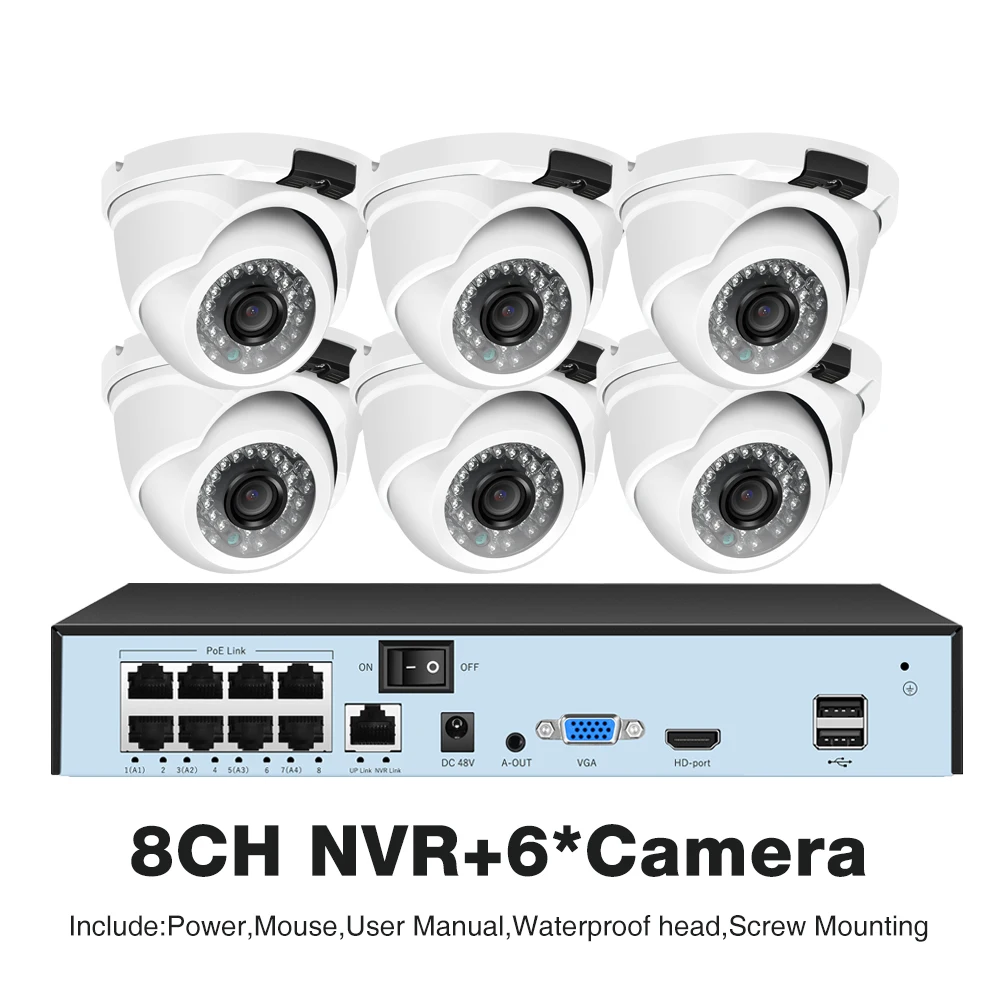

ASECAM 8MP 4K Система видеонаблюдения