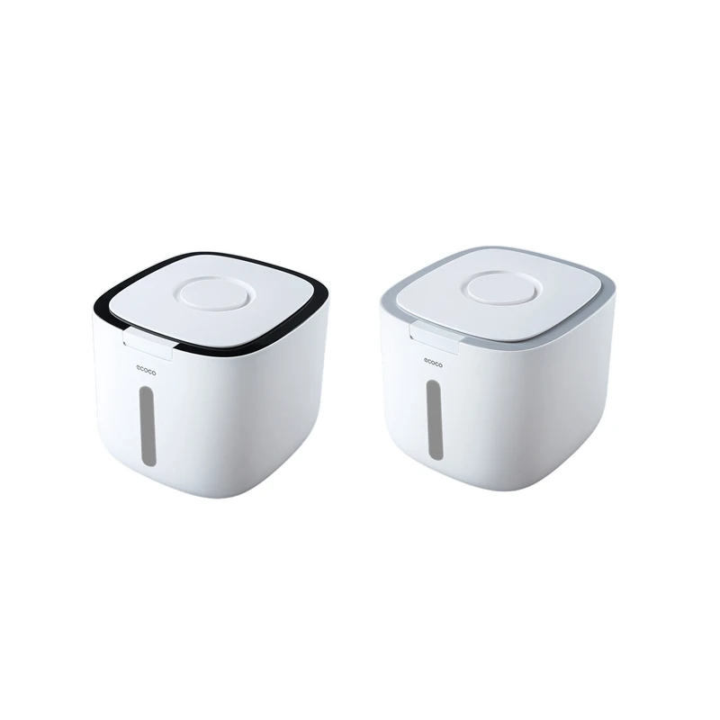 

Ecoco Rice Storage Box Grains Bucket Moisture-Proof Sealed Insect-Proof Modern Household Decor Kitchen