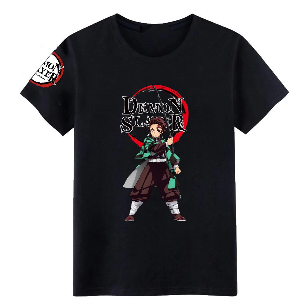 

Vintage Demon Slayer T shirt Men Short Sleeve Kimetsu no Yaiba Nezuko T-shirt Tanjiro Kamado Casual Cotton Manga Anime Tee Gift