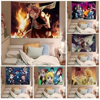 fairy tail tapestry art printing japanese wall tapestry anime ins home decor