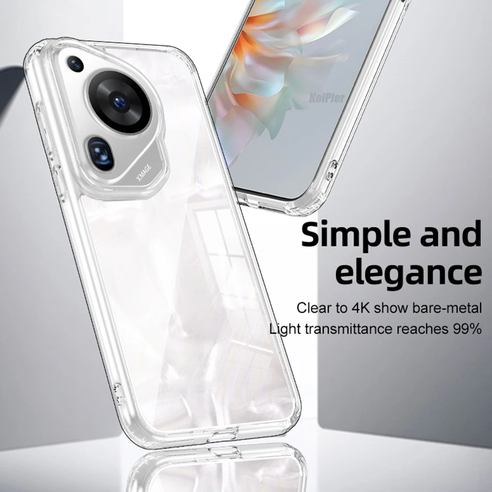 Прозрачный чехол для телефона Huawei PURA 70 ULTRA PURA70ULTRA мягкий силиконовый из ТПУ