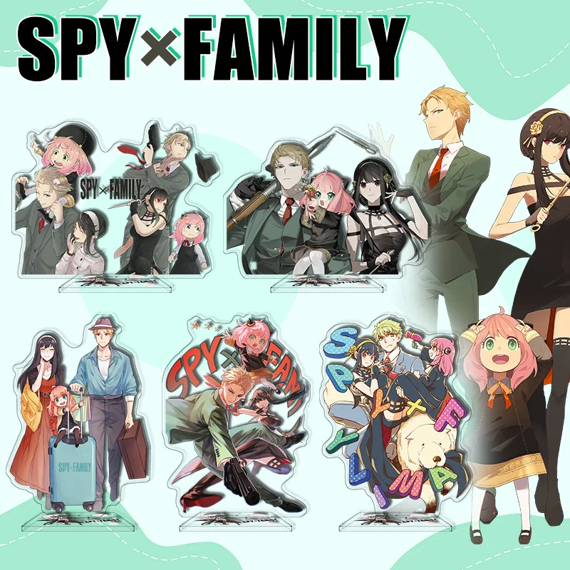 

Spy play acrylic card Standing sign decor animation anime figures characters SPY FAMILY decorations around campus gifts