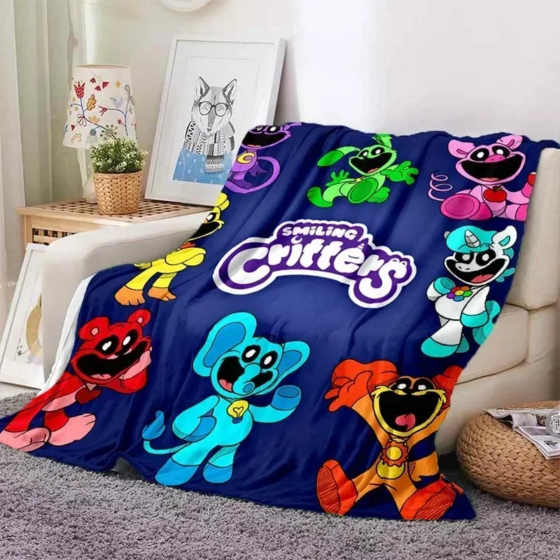 TU02 Детское одеяло с 3D принтом CATNAP DOGDAY рисунком улыбающихся животных ковер для