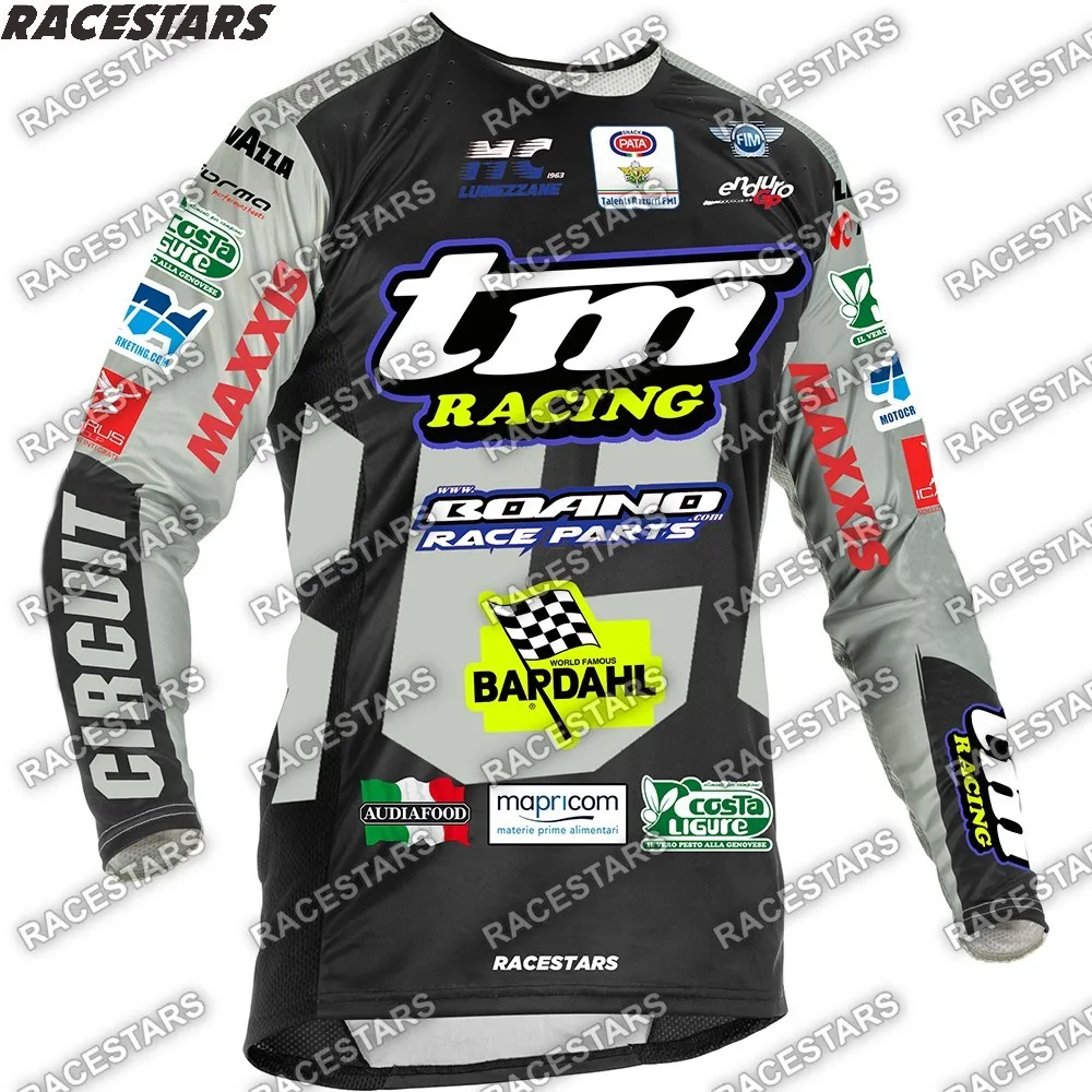

TM RACING 2023 Enduro Downhill Mountain MTB Shirt Long Sleeve Moto Clothes Cycling Jersey Motocross Dirt Bike Maillot Ciclismo