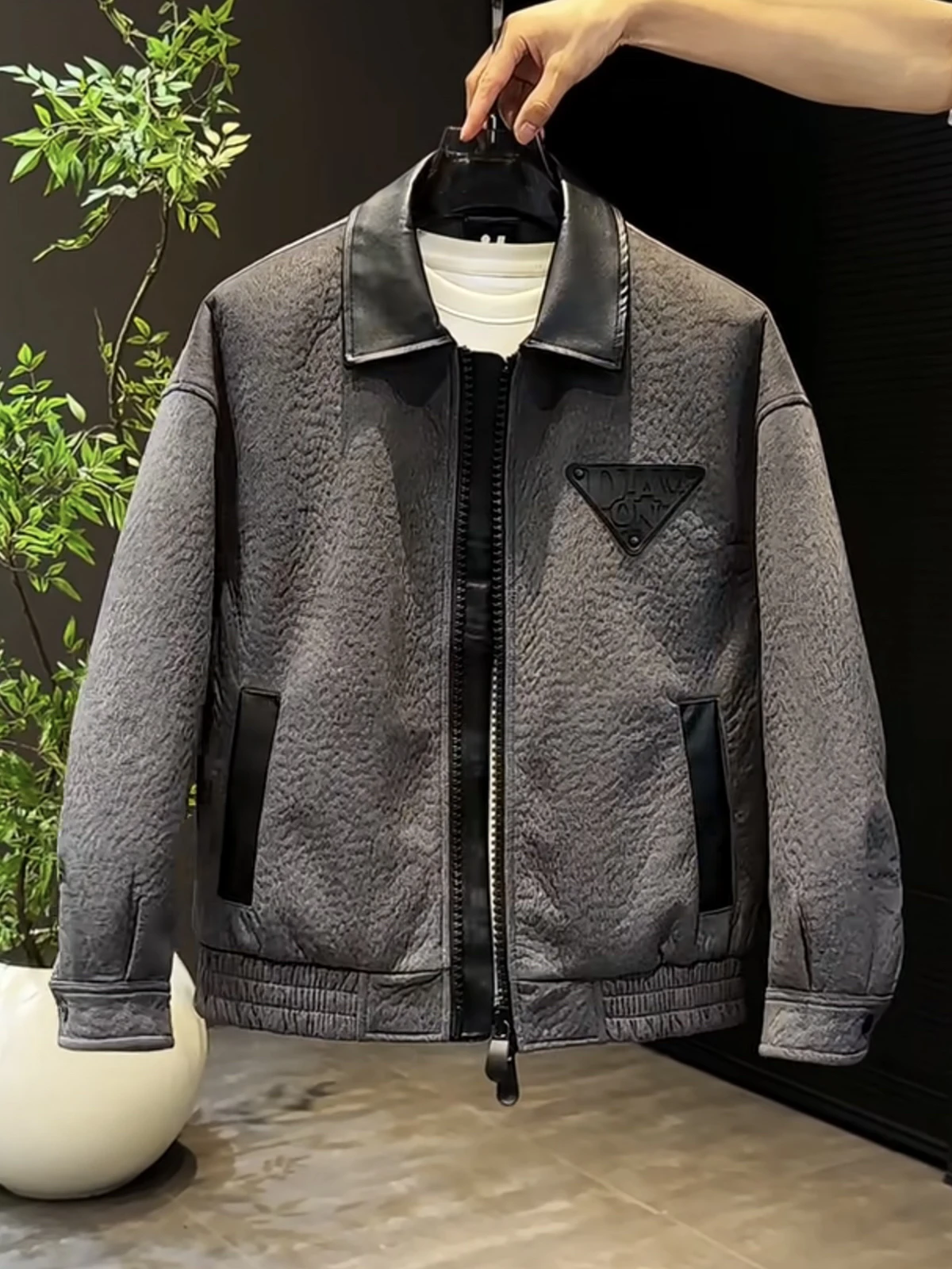 Европейские товары мужской пуховик новинка 2024 зима Pu Shuai повседневная короткая