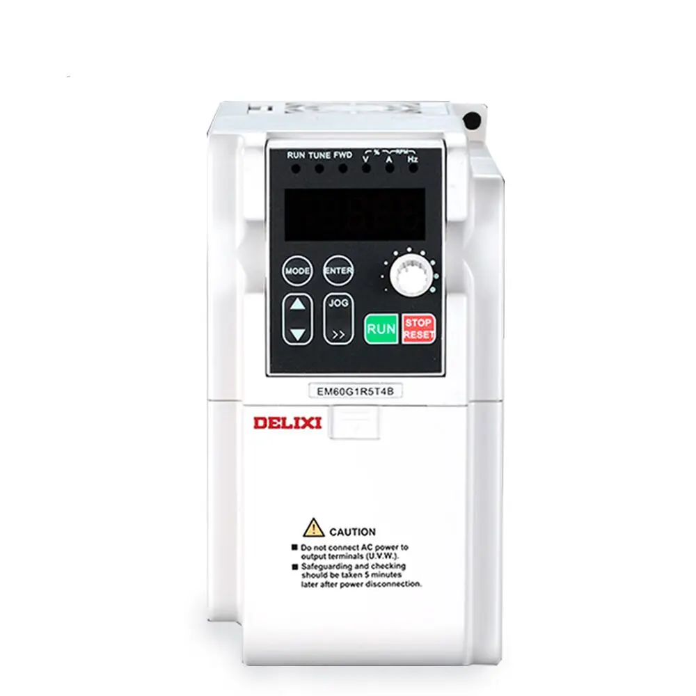 

Delixi Variable Frequency Drive Inverters & Converters 3 Phase Input & Output 0.75Kw 380v Vfd