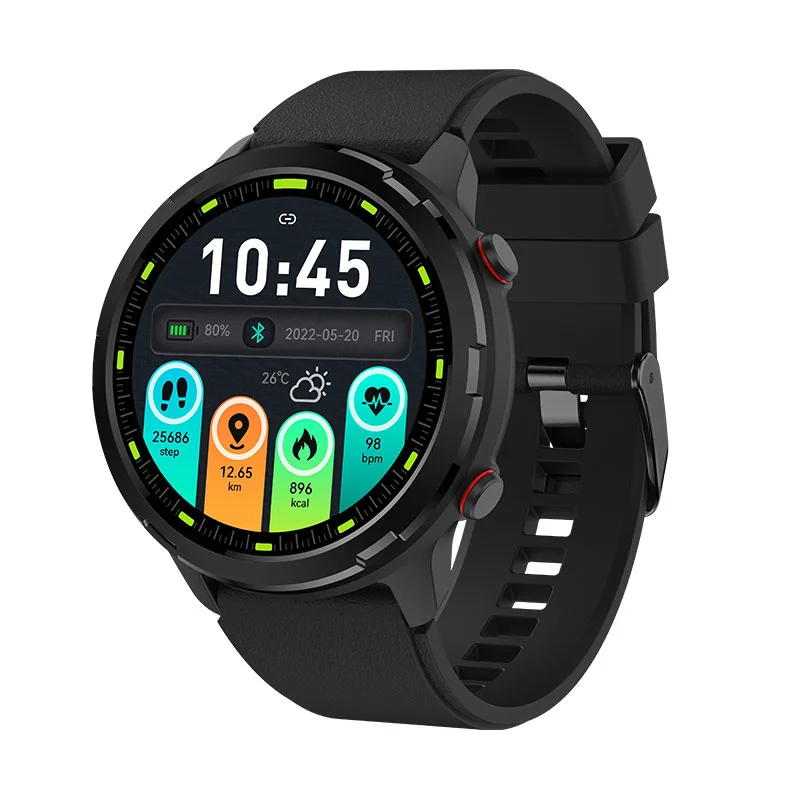 

Smart Watch S47 Round Screen GPS Heart Rate Blood Pressure Sleep Health Monitoring Walking Exercise Fitness Waterproof For Apple