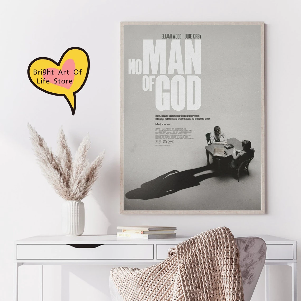 

No Man of God (2021) Movie Poster Cover Photo Print Canvas Wall Art Home Decor (Unframed)
