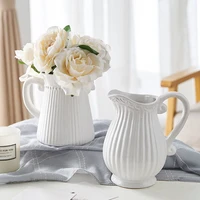 nordic minimalist flower vase vintage white ceramic hydroponics vase home living room decoration bedroom decoration accessories