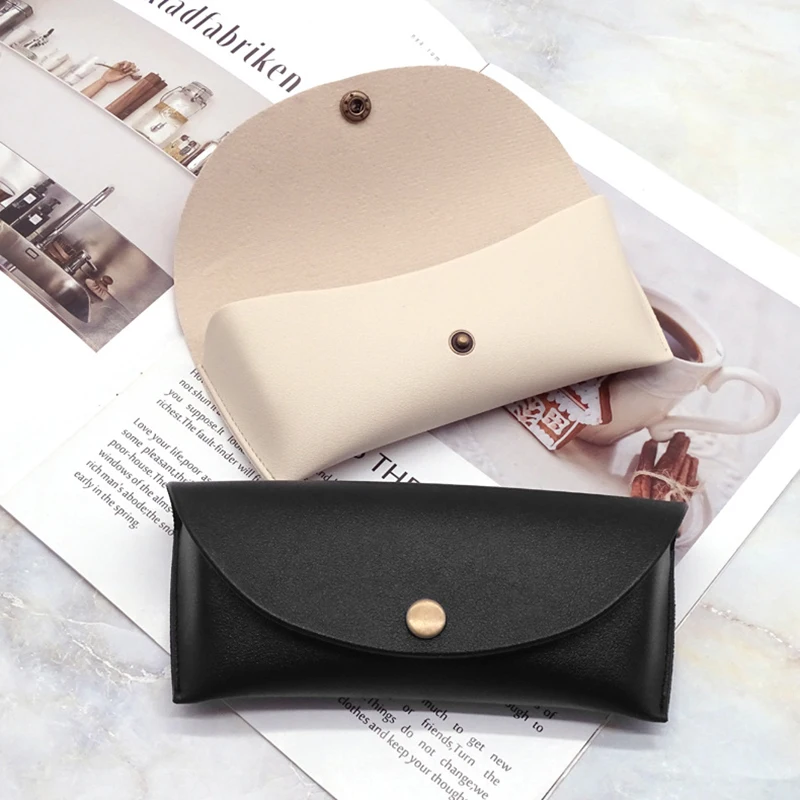 

All-match Glasses Bag Durable Sunglasses Bag Solid Color Glasses Bag Fashion Glasses Bag High-end Leather Glasses Bag Sale 2022