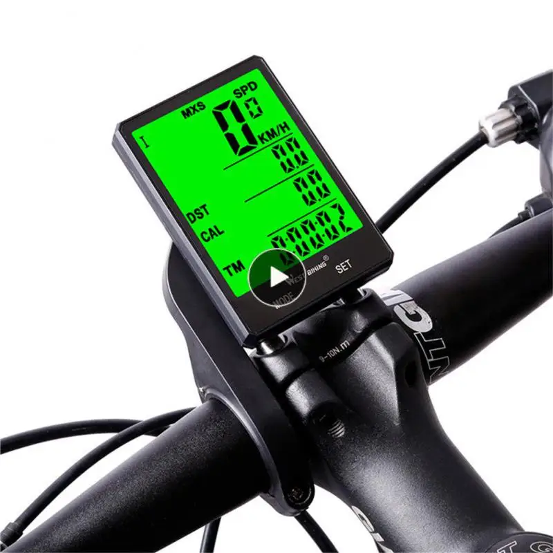 

Luminous Bike Ride Speedometer Odometer West Biking Bicycle Computer Wired Digital Wireless Code Meter Durable Stylish Black
