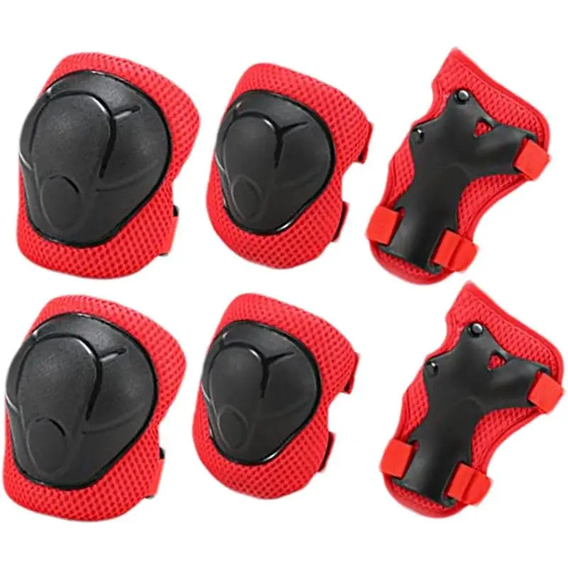 

Kids Knee Pads And Elbow Pads Set 6 In 1 Skate & Skateboarding Elbow Pads For Roller Skates Cycling BMX Bike Skateboard Inline