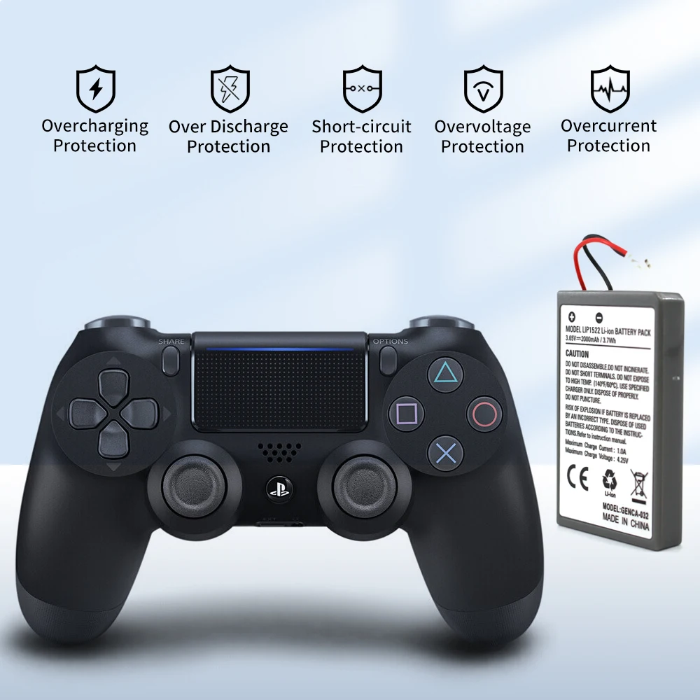 Фото Аккумулятор PUJIMAX для контроллера LIP1522 PS4 Pro для беспроводных контроллеров Sony PS4 Pro DualShock4 V1 V2 CUH-ZCT1E CUH-ZCT2 №4
