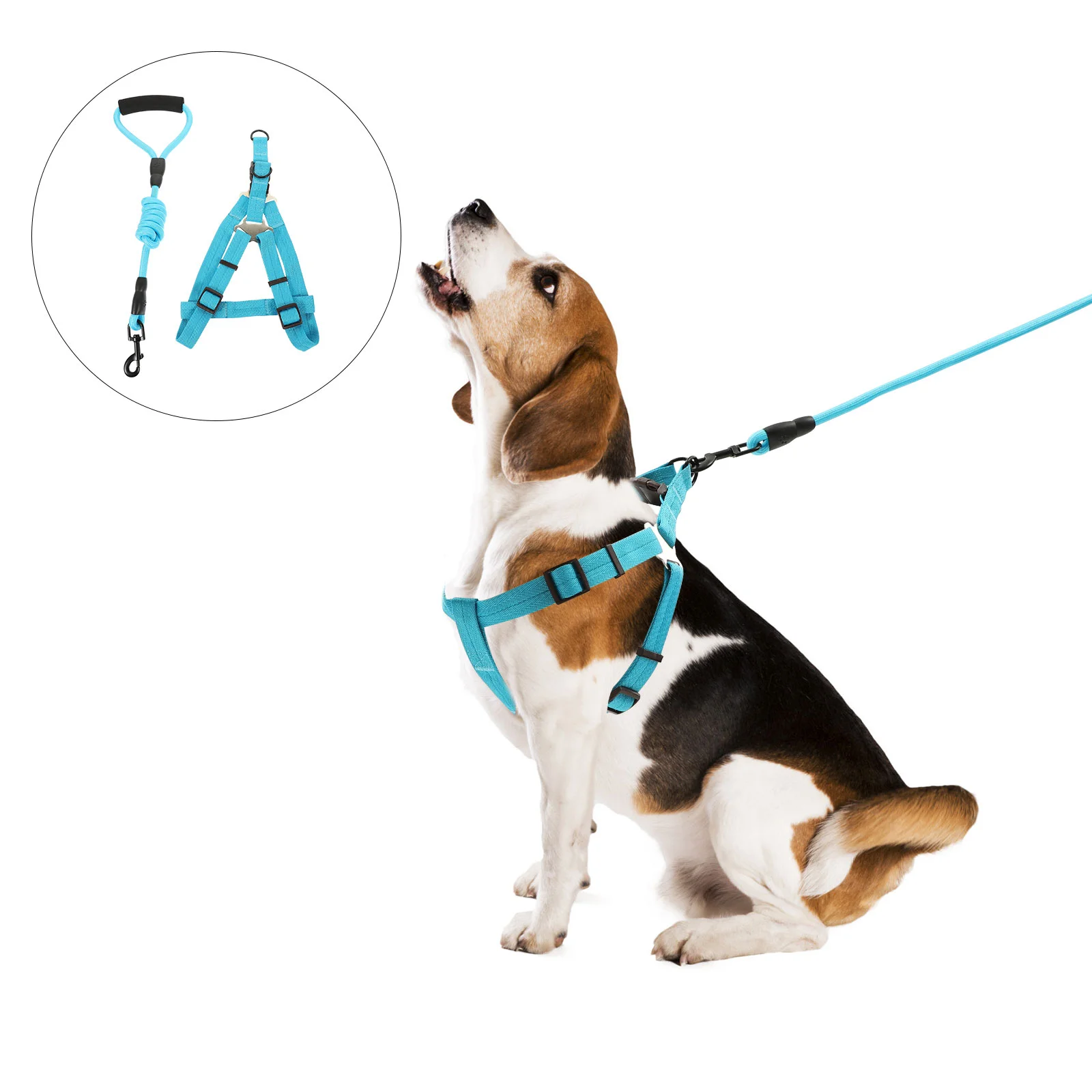 

1 Set Leash Dog Harness And Leash Dog Nylon Harness Large Breed Dog Leash Pet Walking Controller for Park Outdoor Pulling Trip