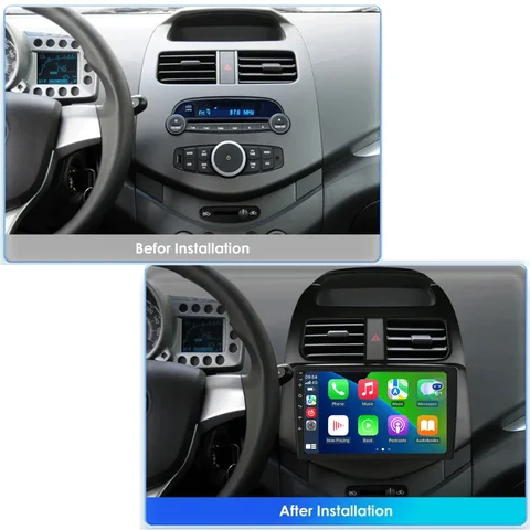 Видеоплеер Android 15, автомобильное радио Carplay для Chevrolet Spark Beat Matiz Creative 2010 2011 2012 2013 2014, мультимедиа, GPS, стерео