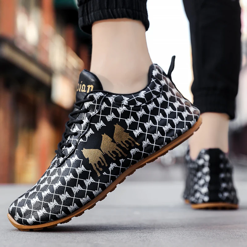 Новинка брендовая мужская кожаная обувь модная для настольного тенниса