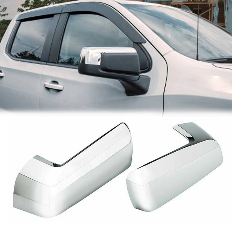 

3colors To Choose Tape on Top Wing Rearview Mirror Cover Caps for Chevy Silverado 1500 GMC Sierra 1500 2019 2020 2021 2022 2023