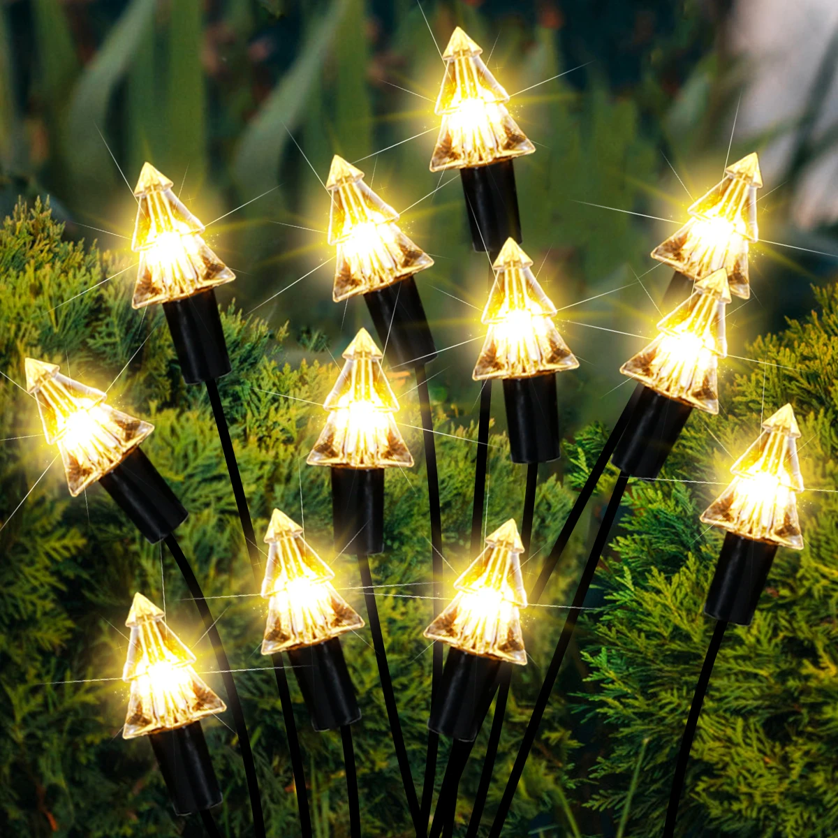 

2 Pack Solar LED Light Outdoor Garden Decoration Landscape Lights Starburst Fairy Lights garden lights Sunlight holiday lighting