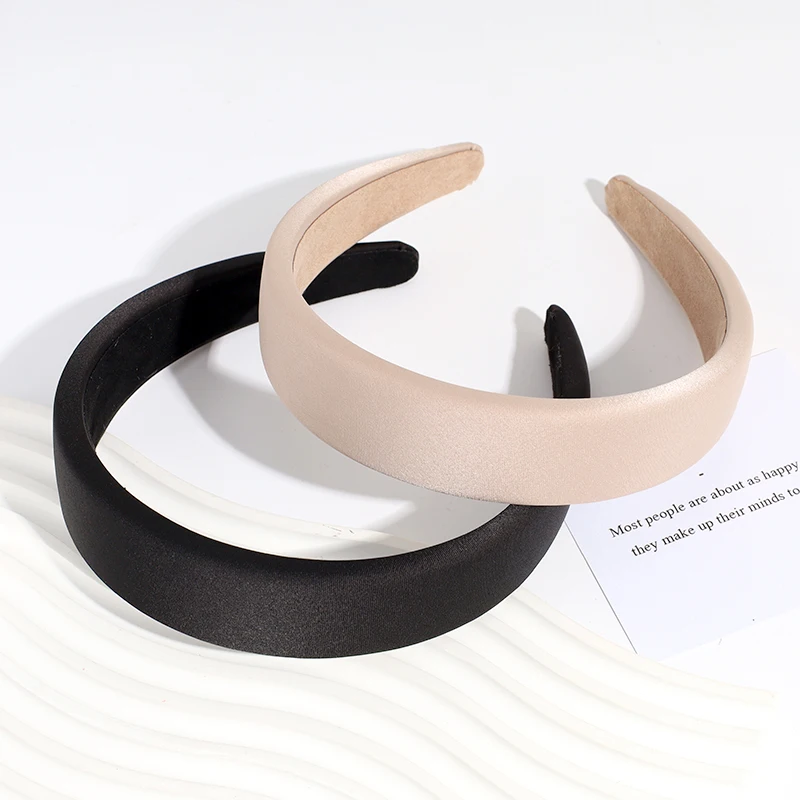 

2022 New Solid Color Hair Bands Wide Side Headband Hair Accessories Sponge Suitable for Adult women and Girls Jewelry Gifts