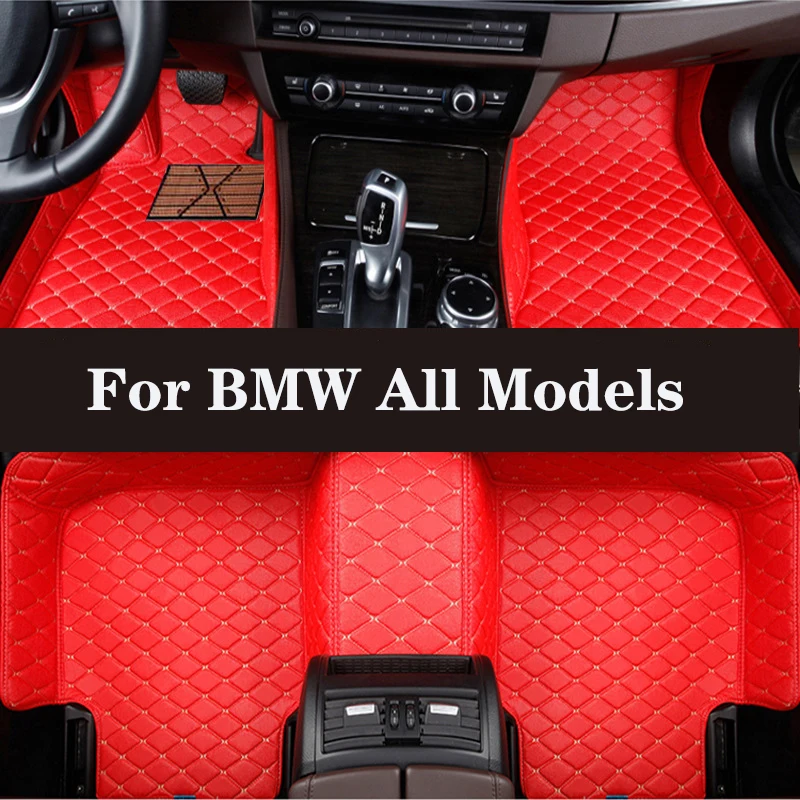 

Full Surround Custom Leather Car Floor Mat for BMW All Models F10 F20 E70 E46 E53 F11 X3 E83 F48 E90 E71 F34 E70 Car Accessories