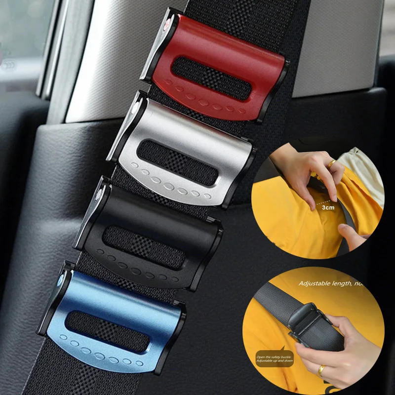 

2PCS Car Seat Belts Clips Universal Safety Adjustable Auto Stopper Buckle Plastic Clip 4 Colors Interior Accessories Car Safety