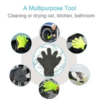 two side car wash gloves interior hand cover scrub cleaning tools 5 finger exterior