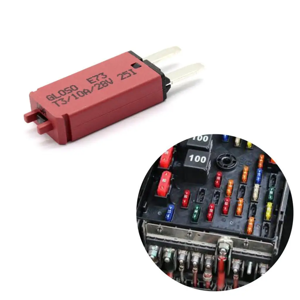 

Автоматический выключатель с ручным сбросом, 10 А, маленькое лезвие 12-24 В