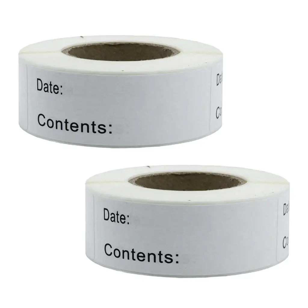 

2x 250Sheets Blank Food Storage Labels Freezer & Refrigerator Adhesive Sticker