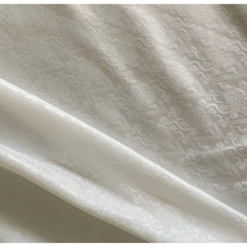 Ткань из натурального шелка юбка ханьфу винтажная жаккардовая Дизайнерская