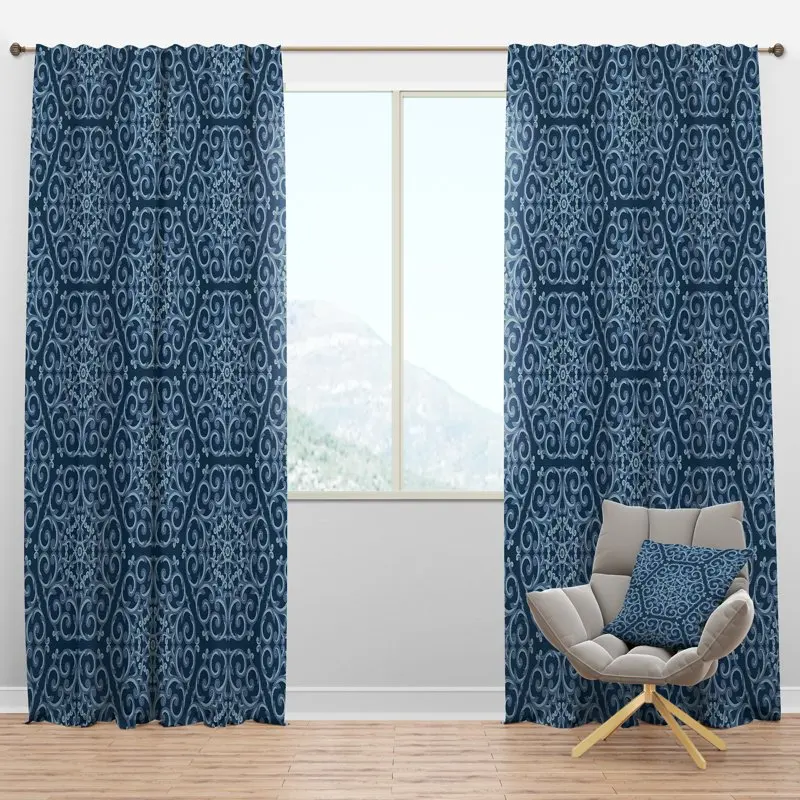 

In Vintage' Mid-Century Modern Blackout Curtain Panel