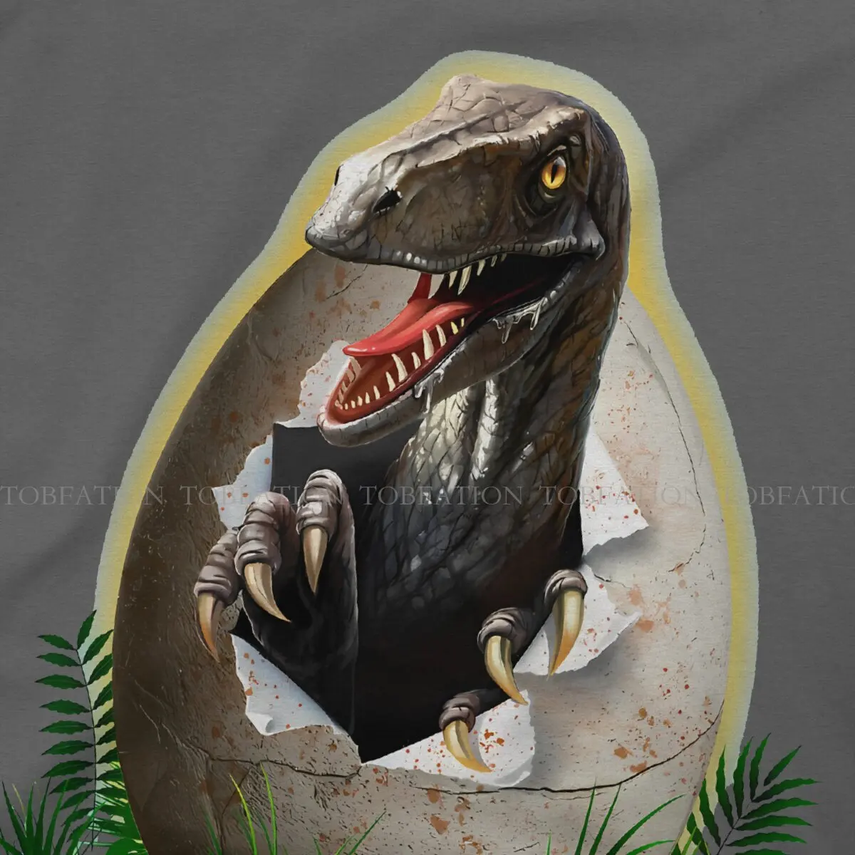 Футболка Raptor Egg Graphic топы в стиле фильма Парк Юрского периода футболка для отдыха