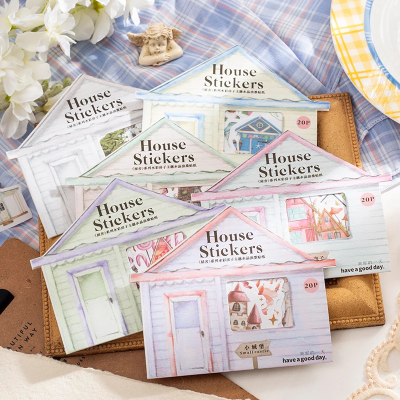 

6 упаковок/партия, бумажные наклейки в стиле ретро