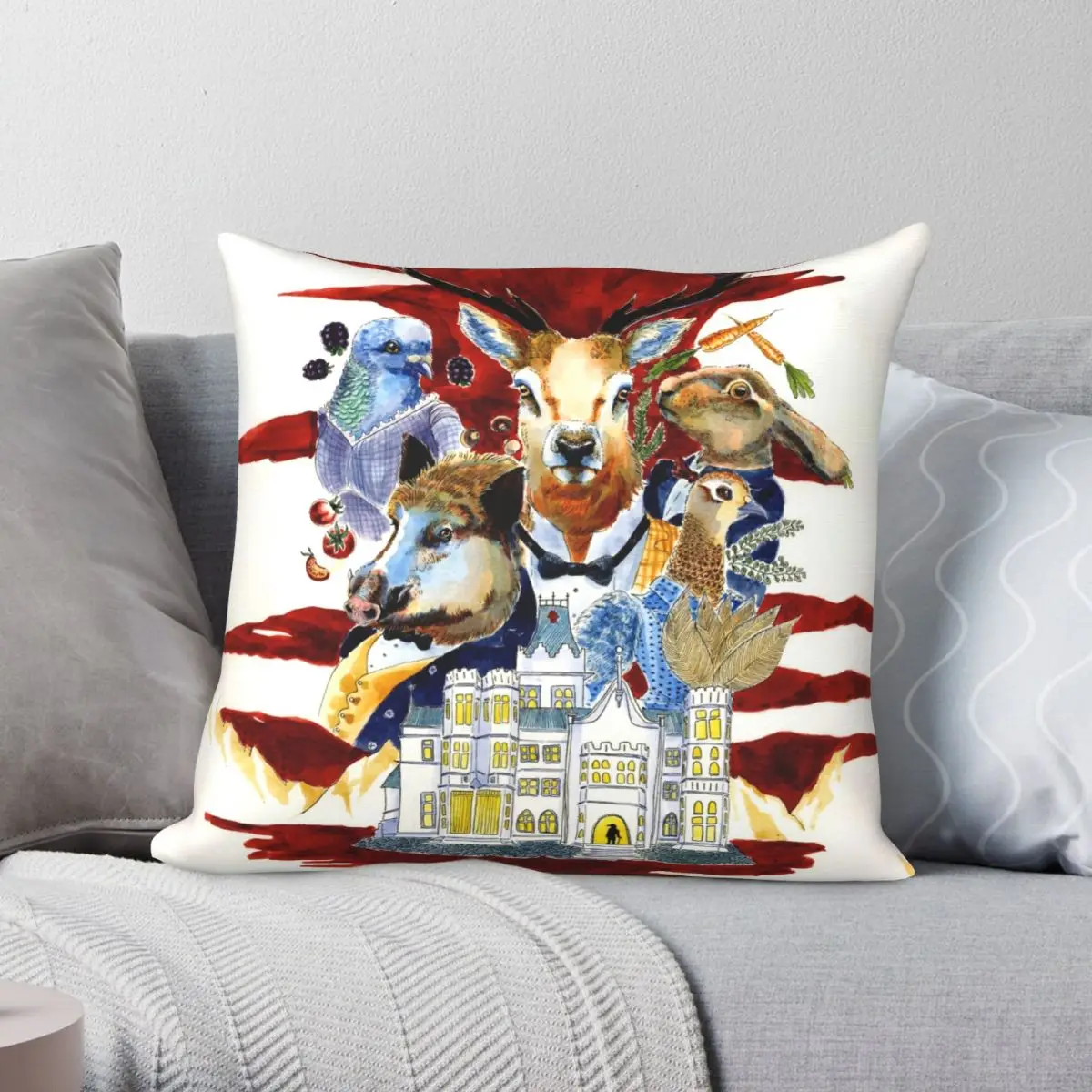 

Rusty Lake Hotel Pillowcase Polyester Linen Velvet Creative Zip Decor Sofa Cushion Cover