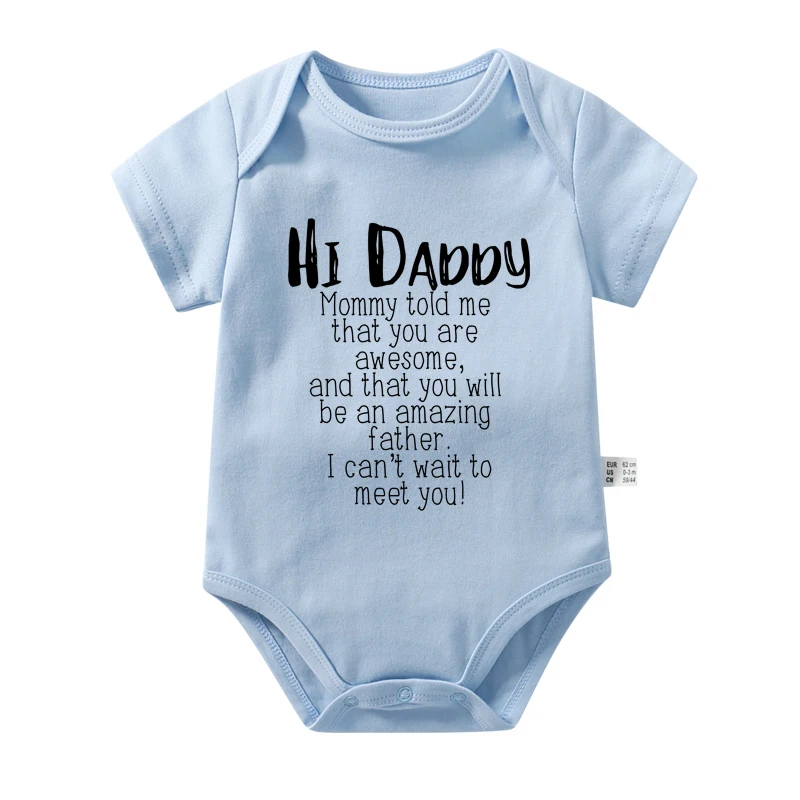 Привет Папа мама сказала мне что вы потрясающие Детские боди хлопковый Детский